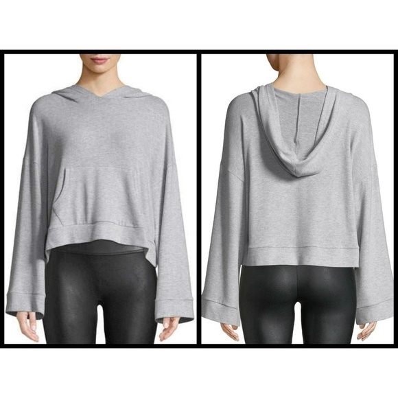 💕CUPCAKES AND CASHMERE💕 Soft Knit Cropped Hoodie - Picture 1 of 8